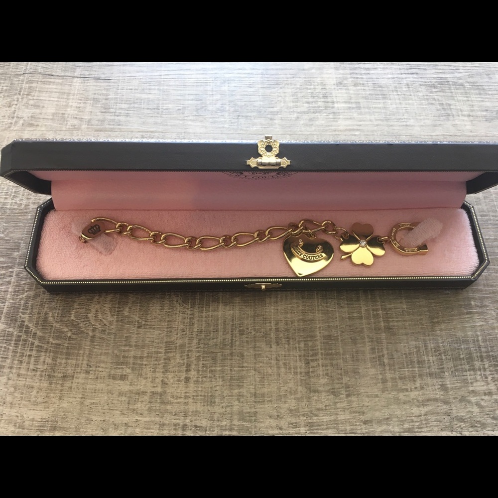Juicy Couture Clover and Heart Bracelet